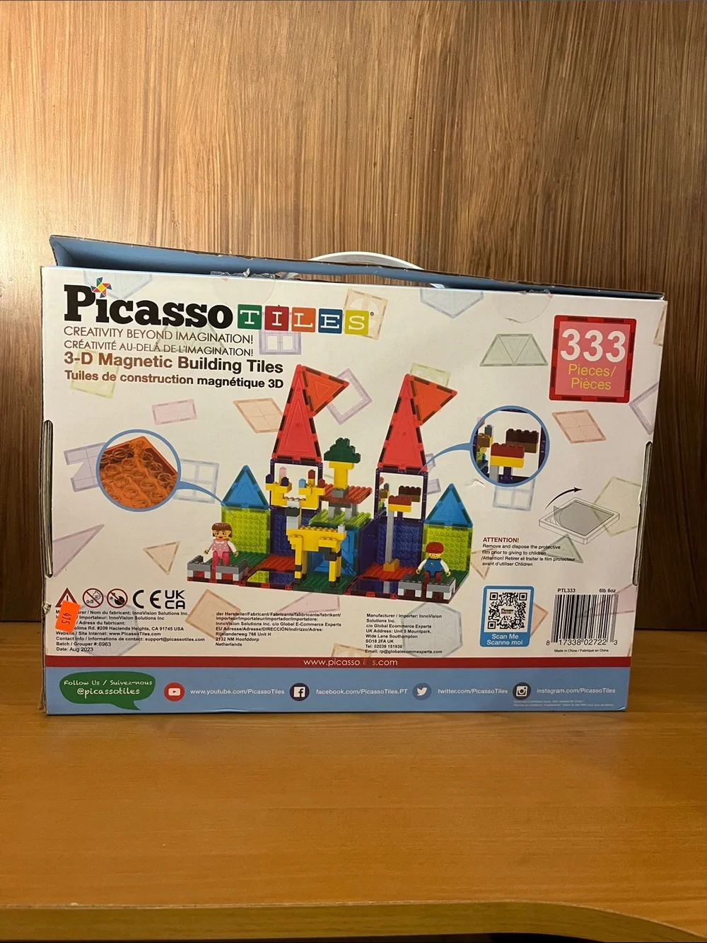 Picasso Tiles 3-D Magnetic Building Tiles